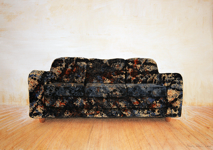 Jackson Pollocks soffa, blandteknik 1999